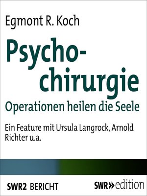 cover image of Psychochirurgie